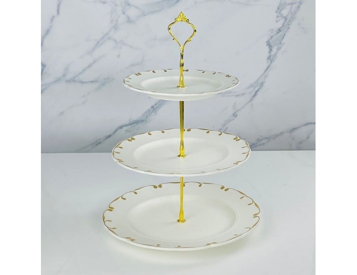 Трехъярусная этажерка Lenardi Александрия 102-097