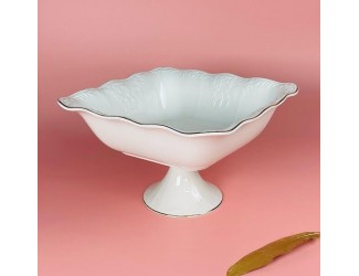 Квадратная фруктовница 18см на ножке Lenardi Агата 102-148