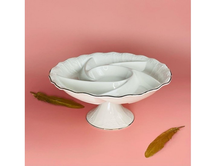 Менажница 30,5см на ножке Lenardi Агата 102-160