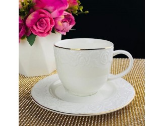 Кофейный набор 12предметов 120 мл Lenardi Белая роза 109-149