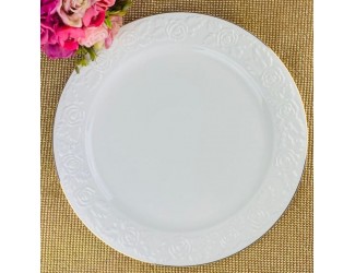 Блюдо круглое 30,5см Lenardi Белая роза 109-160