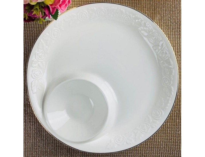 Менажница 29,5см Lenardi Белая роза 109-168