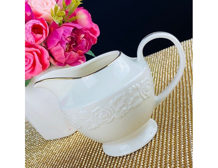 Молочник 280 мл Lenardi Белая роза 109-186