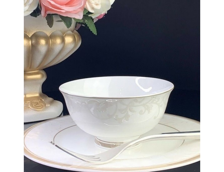 Набор из 6 салатников 11.5см Lenardi Серый шёлк 145-135