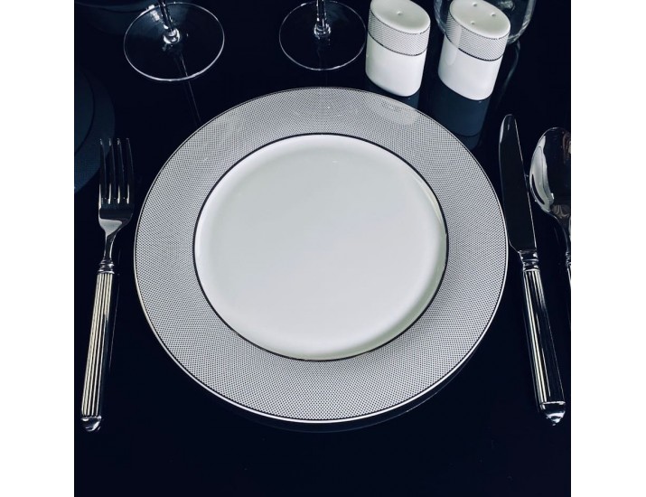 Набор из 6 тарелок 27см Lenardi Серебряная Симфония 145-521