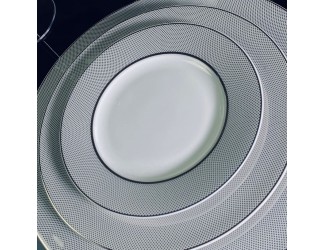 Набор из 6 тарелок 16,5см Lenardi Серебряная Симфония 145-526