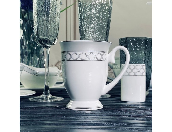 Кружка 300 мл Lenardi Версаль серебро 145-594