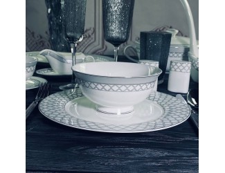 Набор из 6 салатников 11.5см Lenardi Версаль серебро 145-607