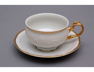 Набор для чая 320мл на 6 персон 12 предметов Thun Тюльпан(Tulip) декор 17500
