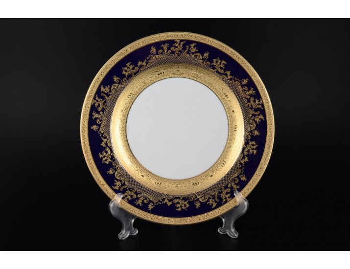 Набор тарелок Falkenporzellan Constanza Cobalt Gold 27 см(6 шт)