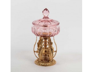 Конфетница с крышкой Rosaperla 13 см 36231