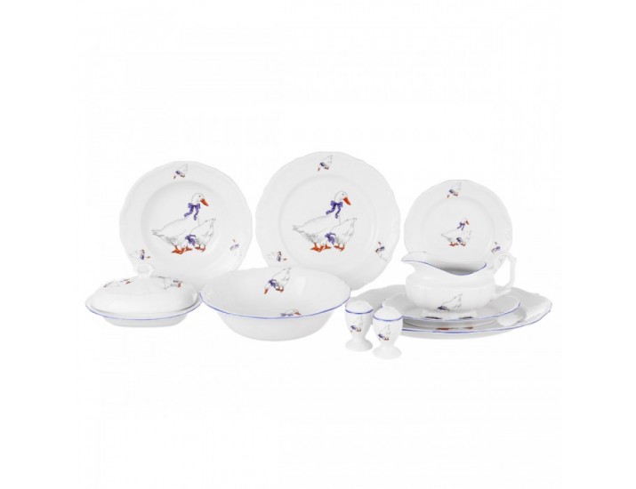 Столовый набор Гуси Repast 25 предметов на 6 персон Столовый набор Гуси Repast 25 предметов на 6 персон