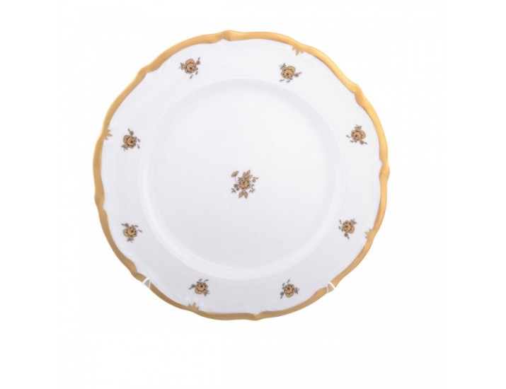 Набор тарелок Queen's Crown Золотая роза 25 см (6шт)