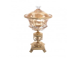 Конфетница с крышкой Rosaperla 21,5 см 45607