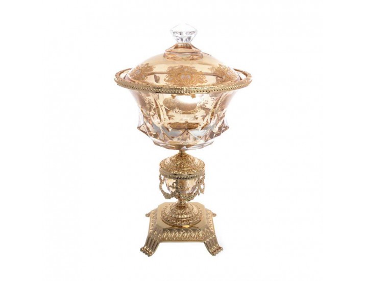 Конфетница с крышкой Rosaperla 21,5 см 45607
