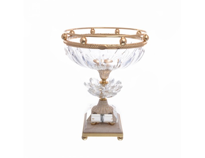 Конфетница с крышкой Rosaperla 20 см 45616
