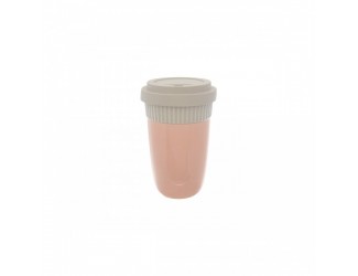 Чашка Coffee to go. Lifestyle Bellevue 300 ml (персиковый/серый)