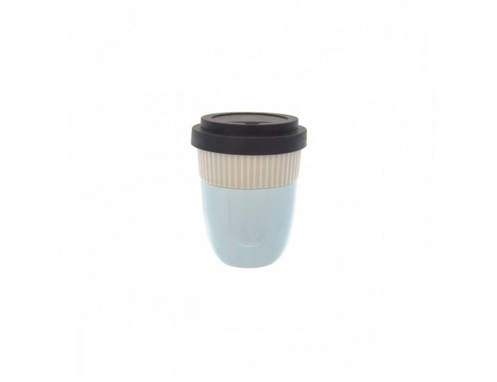 Чашка Coffee to go. Lifestyle Bellevue 200 ml  (голубой/серый)