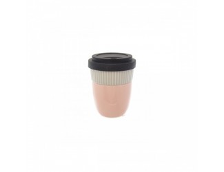 Чашка Coffee to go. Lifestyle Bellevue 200 ml (персиковый/серый)
