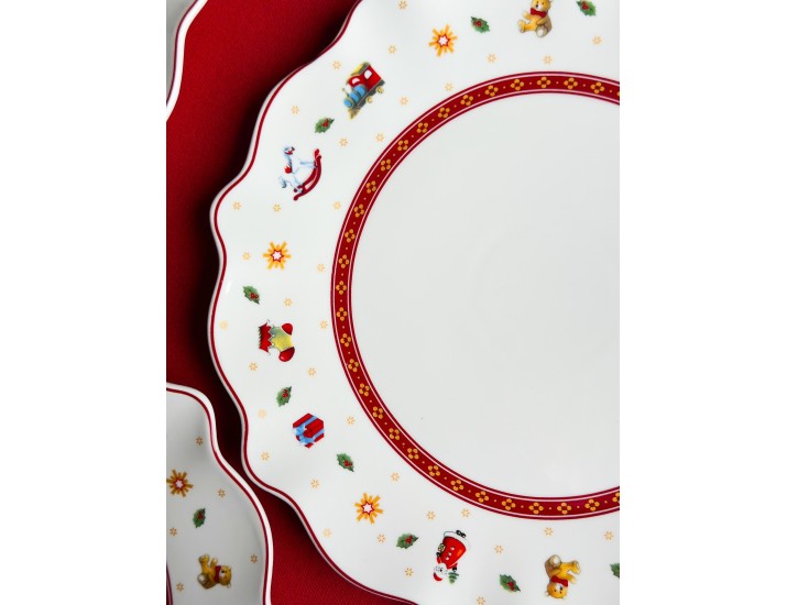 Набор из 6 тарелок 26см Lenardi Новогодний 105-608