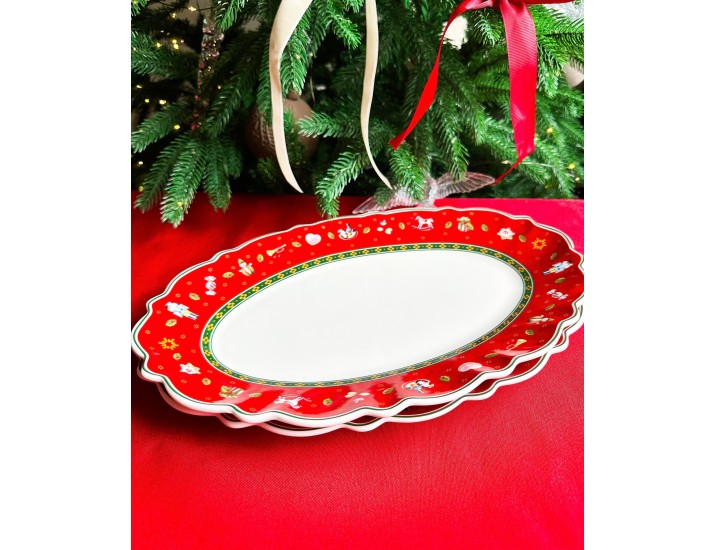 Набор из 2 овальных блюд 30,5см Lenardi Новогодний 105-609