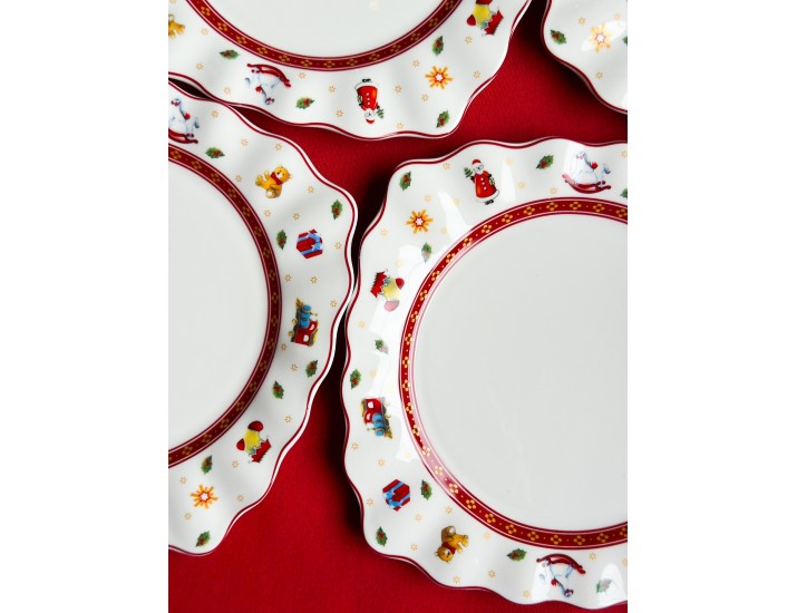 Набор из 6 тарелок 19см Lenardi Новогодний 105-614