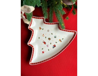 Блюдо ЁЛКА 25,5см Lenardi Новогодний 105-623 Блюдо ЁЛКА 25,5см Lenardi Новогодний 105-623