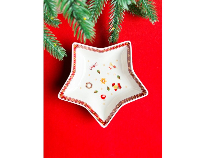 Блюдо ЗВЕЗДА 14см Lenardi Новогодний 105-624