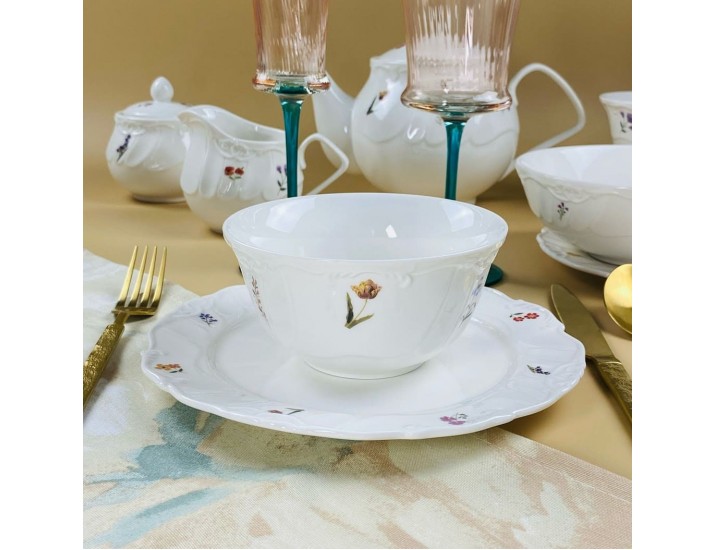 Набор из 6 салатников 13х6,5см Lenardi Крокус 109-200