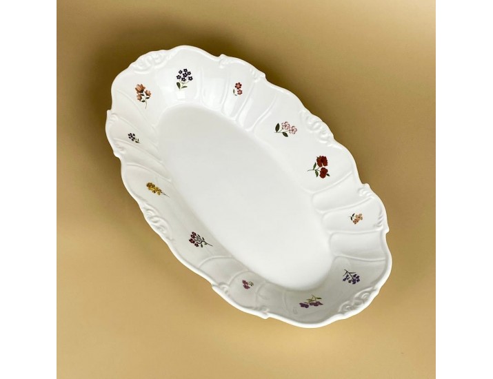 Овальное блюдо 36х21,5х5см Lenardi Крокус 109-208