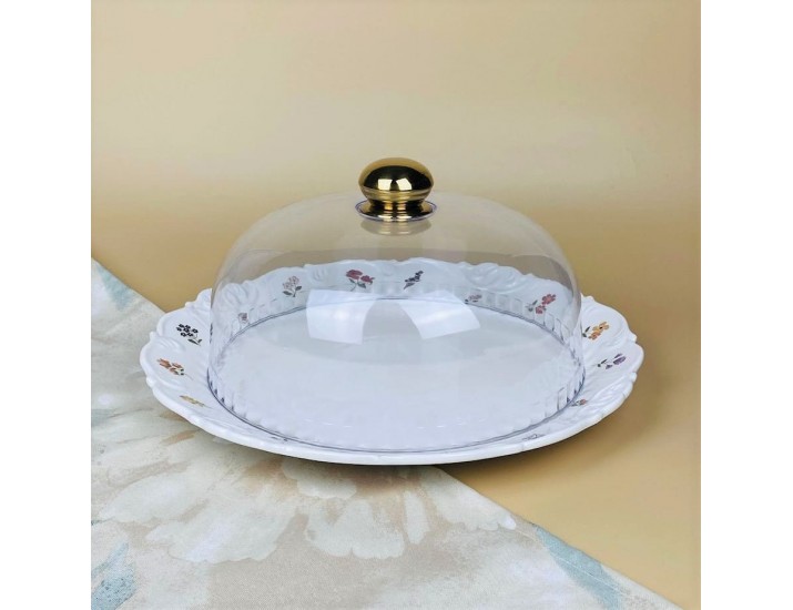 Блюдо 34х17см с крышкой Lenardi Крокус 109-223