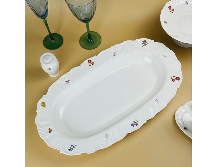 Овальное блюдо 46х27х5см Lenardi Крокус 109-230