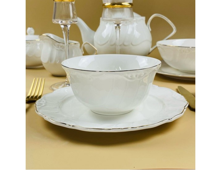  Набор из 6 салатников 13х6,5см Lenardi Крокус золото 109-237