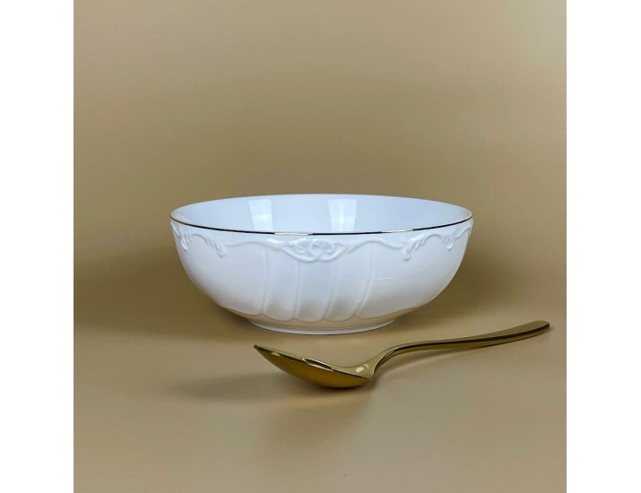 Салатник 18х6,5см Lenardi Крокус золото 109-239