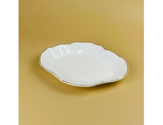 Овальное блюдо 22х17х3см Lenardi Крокус золото 109-243