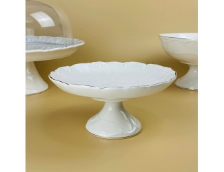 Блюдо 19,5х9см на ножке Lenardi Крокус золото 109-247