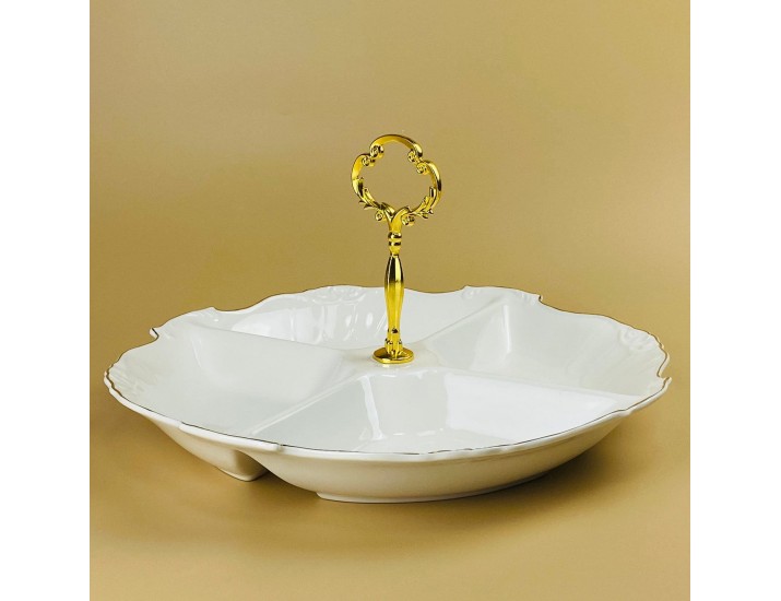 Менажница 31х20см Lenardi Крокус золото 109-262