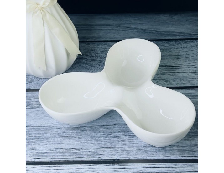 Менажница 25,5см Lenardi Bianco 118-052