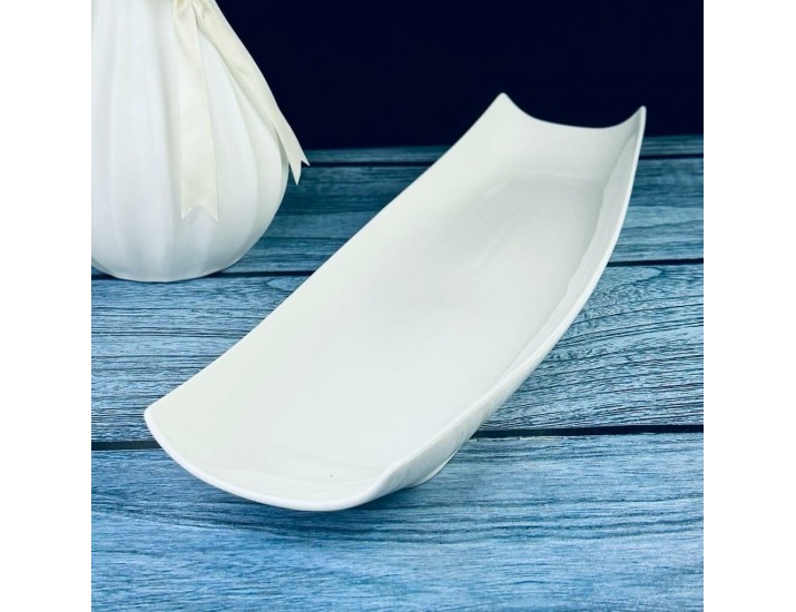 Прямоугольное блюдо 46х14х5см Lenardi Bianco 118-062