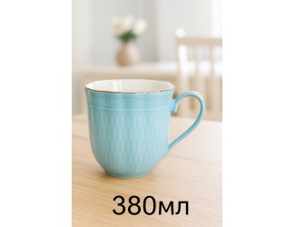 Кружка 380мл Lenardi голубой 133-182