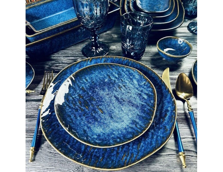 Набор из 6 тарелок 20,5х2см Lenardi AQUAMARINE 133-297