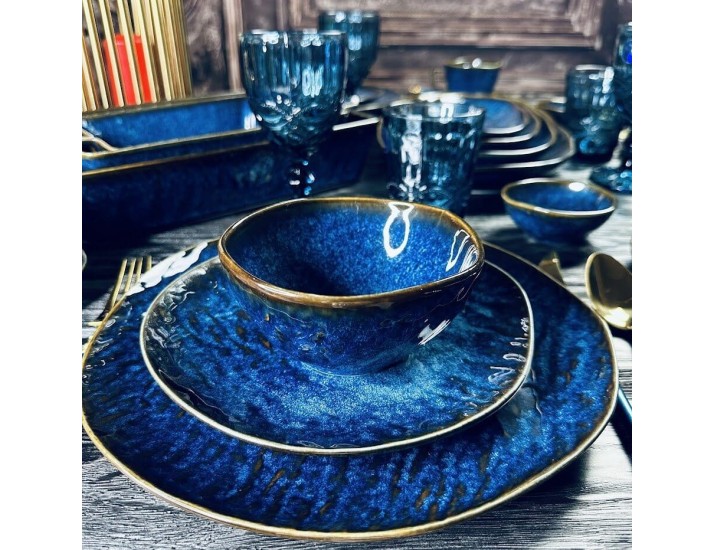 Набор из 6 салатников 12х6,5см Lenardi AQUAMARINE 133-308