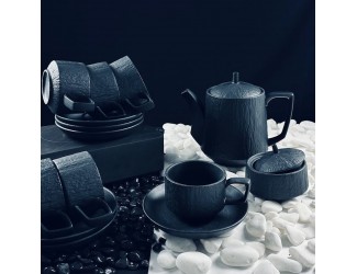 Чайный сервиз 14 предметов 220мл Lenardi Эфиопия 135-087 черный