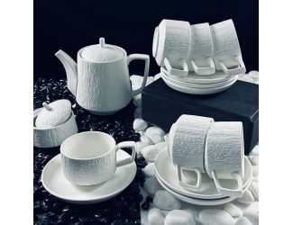 Чайный сервиз 14 предметов 220мл Lenardi Эфиопия 135-088 белый