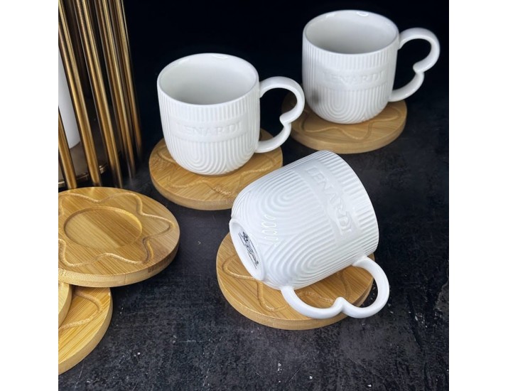 Чайный набор 12 предметов 225мл Lenardi Bamboo 140-054