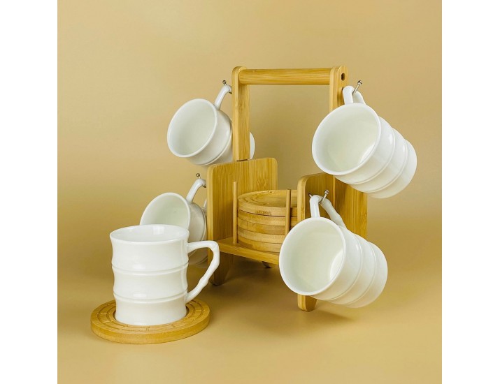 Чайный набор 12 предметов 260мл Lenardi Bamboo 140-152