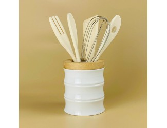 Набор кухонных принадлежностей 5предметов на подставке Lenardi Bamboo 140-164