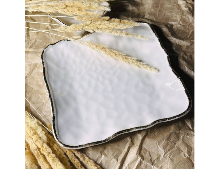 Квадратное блюдо 24х4см Lenardi Офелия 142-009