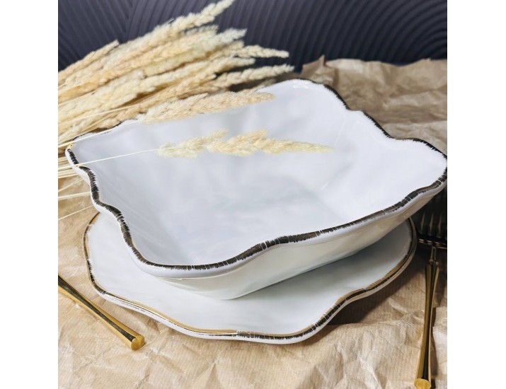 Квадратный салатник 23х8см Офелия 142-018