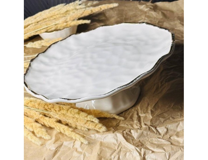 Фруктовница 27х9см на ножке Lenardi Офелия 142-019